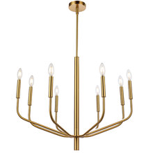  ELN-328C-AGB - 8LT Chandelier, AGB Finish