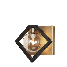  GLA-91W-MB-VB - 1LT Halgn Wall Sconce MB & VB w/ Champagne Glass