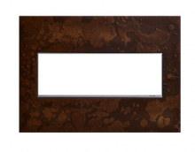  AWM3GHFBR1 - adorne? 3-Gang Screwless Wall Plate in Hubbardton Forge? Bronze