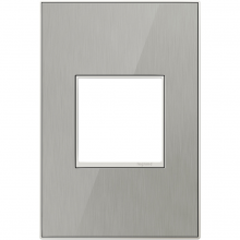  AWM1G2MS4 - Brushed Stainless, 1-Gang Wall Plate