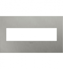  AWC4GBS4 - Brushed Stainless Steel, 4-Gang Wall Plate