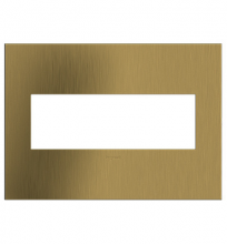  AWC3GBSB4 - Brushed Satin Brass, 3-Gang  Wall Plate