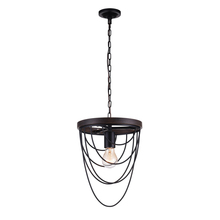 CWI Lighting 9962P9-1-101 - Gala 1 Light Mini Chandelier With Black Finish