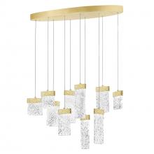  1090P40-10-620-O - Carolina LED Chandelier With Gold Leaf Finish