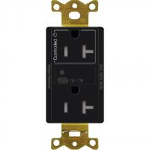  CAR2S-20-STR-BL - 20A SPLIT RF RECEPTACLE BLACK