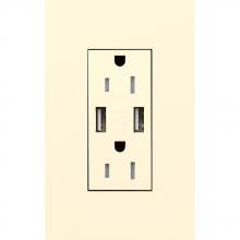  LTR-F15-UBTR-BE - DUPLEX 15A TR DUAL USB RECEPTACLE BE FP