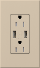  NTR-15-UBTR-TP - NT 15A USB TAMPER RESIST TAUPE