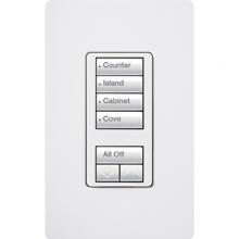  RRD-W4S-WH - RA2 4S WALL KEYPAD WHITE