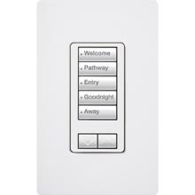  RRD-W5BRL-WH - RA2 5BRL WALL KEYPAD WHITE