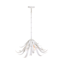  46431-028 - Kagra 3 Light Pendant in Distressed White