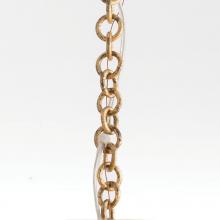  CHN-123 - 3' Gold Leaf Chain