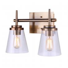  IVL703A02GD - Perla 2 Light Vanity, Metal Finish