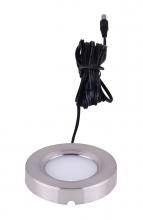  LUL-14-1-BN - Single BN Color LED Puck Light: 3000K, 150 Lumens, 3W, Non-Dimmable