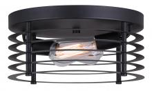  IFM779B13BK - Alder 2 Light Flush Mount, Black Finish