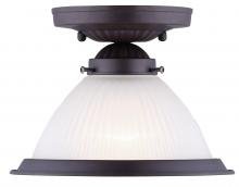  ICHANC7113 - Halophane, ICHANC71 ORB, Ceiling Light, Frosted Halophane Glass, 60W Type A, 6 .75 IN W x 6 IN H