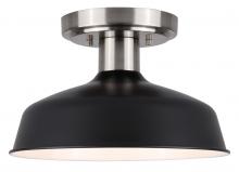  ISF1055A01BKN - Bello 1 Light Semi Flush, Black Finish