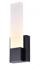  LVL291A01BK - FARROW 4.75 in. 1 Light Black Sconce with Frosted Acrylic Shade