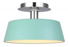  LFM263A13GRN - Jessa, LFM263A13GRN, BN + GREEN Color, 12.75" LED Flush Mount, Acrylic, 36W LED (Integrated)