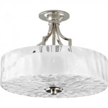 Progress P3434-104 - Caress Collection Two-Light 16&#34; Semi-Flush Mount