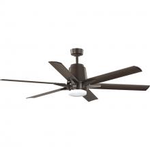 Progress P250026-129-30 - Arlo Collection 60&#34; Indoor/Outdoor Six-Blade Architectural Bronze Ceiling Fan