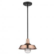  1736CO - Burry 1-Light Copper Convertible Pendant