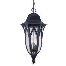  39826ABZ - Milano Collection Hanging Lantern 3-Light Outdoor Architectural Bronze Light Fixture