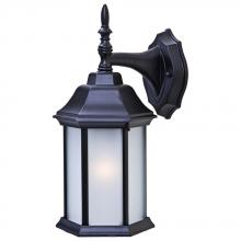  5182BK/FR - Craftsman 2 Collection Wall-Mount 1-Light Outdoor Matte Black Light Fixture