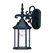  5184BK/SD - Madison Collection Wall-Mount 1-Light Outdoor Matte Black Light Fixture