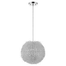  BP6009 - Luminary 1-Light Metallic Silver Pendant