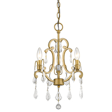  IN11355AG - Claire 3-Light Convertible Semi-Flush Pendant