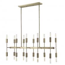  TP20017AB - Perret 20-Light Aged Brass Island Pendant