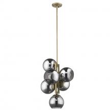  TP20035AB - Lunette 6-Light Aged Brass Pendant