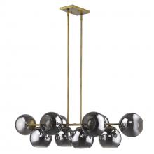  TP20036AB - Lunette 10-Light Aged Brass Island Pendant