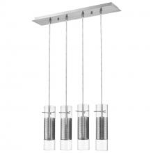  TP4389 - Scope 4-Light Brushed Nickel Pendant