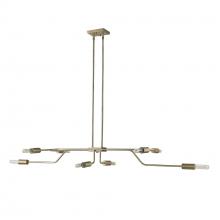  TP60021AB - Perret 8-Light Aged Brass Convertible Pendant