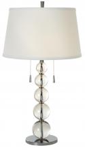  TT5800 - Palla 2-Light Crystal And Polished Chrome Table Lamp