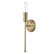  TW40019AB - Perret 1-Light Aged Brass Sconce