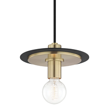 Mitzi by Hudson Valley Lighting H137701S-AGB/BK - Milo Pendant