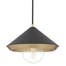 Mitzi by Hudson Valley Lighting H139701L-AGB/BK - Marnie Pendant