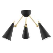  H441603-AGB/BK - Moxie Semi Flush