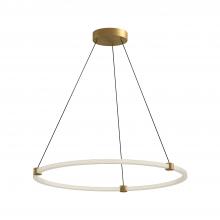  PD24732-BG - Bruni 32-in Brushed Gold LED Pendant