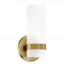  WS9809-BG - Milano 9-in Brushed Gold LED Wall Sconce