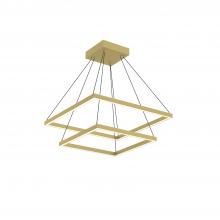  CH88224-BG - Piazza 24-in Brushed Gold LED Chandeliers