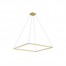 Kuzco Lighting Inc PD88148-BG - Piazza 48-in Brushed Gold LED Pendant