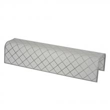  22611-G - 14" U Channel Glass - White Square Pattern