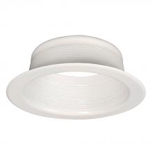  508WH-1 - 1 Piece Step Baffle Trim - White - 150W