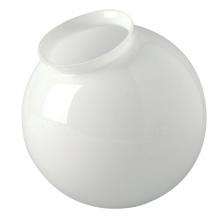  61035GW - 6" White Glass Globe for 3-1/4" Holder