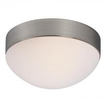  615350CH - 1-Light Flush Mount - Chrome with Satin White Glass