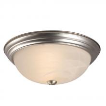  635033PT 2EB13 - Flush Mount Ceiling Light - in Pewter finish with Marbled Glass