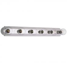  700236WH/CH - Six Light Vanity Bar - White / Chrome